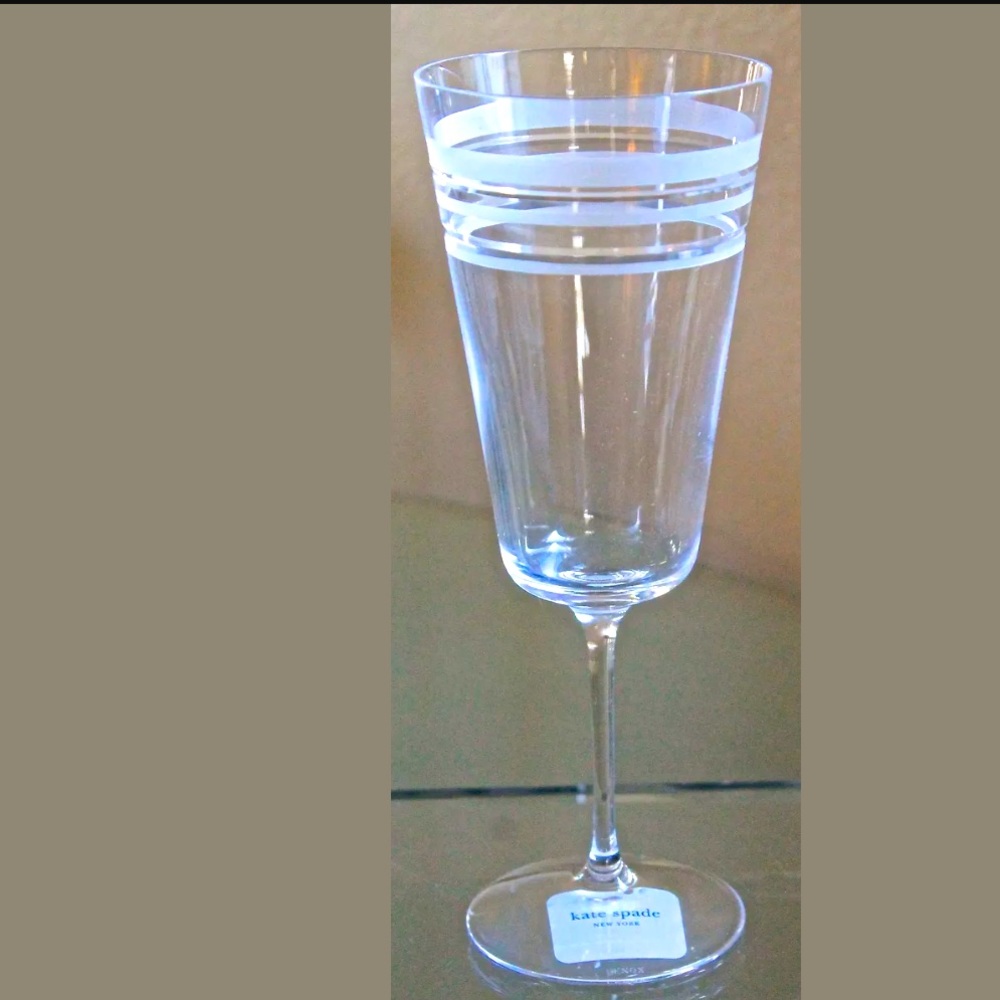 KATE SPADE NEW YORK LIBRARY STRIPE ICE BEVERAGE GLASS NEW BARWARE